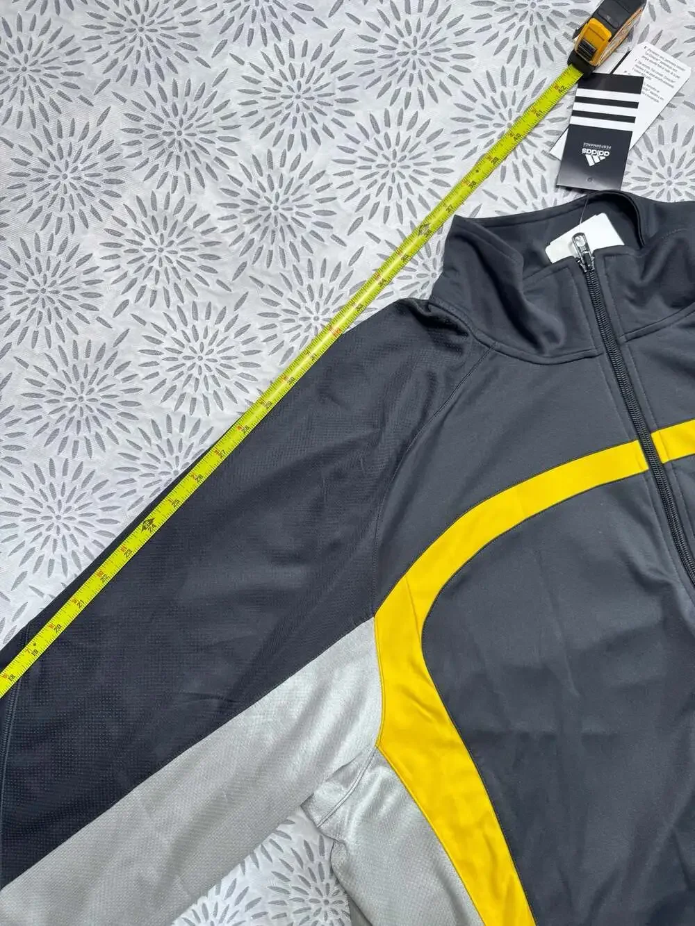 Adidas Jacket Full Zip Track Jacket Yellow Black Men’s XL